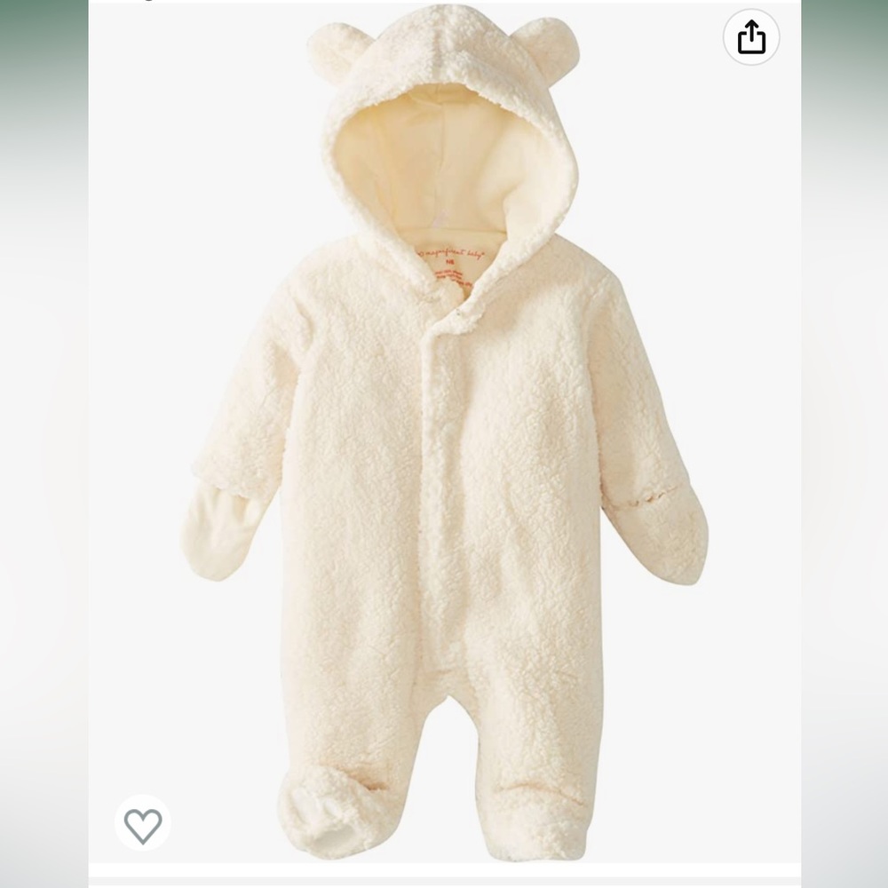 Magnetic Me Mink Bear Onesie 0-3m